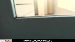 Man, I’m so nervous, first time with this tattooed Latino hunk topping me... dang