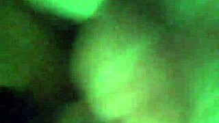 girl rides cock with dildo