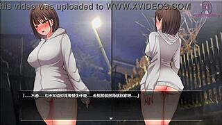 Night walk 5: EXPOSING BODY in front of utility pole and GETTING EXCITED