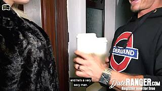 coffee date turns into rough blowjob and fuck with blonde milf april paisley on dateranger com