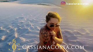 Milf Delivers Footjob on Big Ass