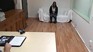 raven may, that tall big titty black chick, really wants cock filling her holes in this hardcore interview