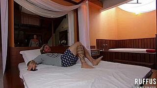 morena catches family watching porn and helps him fuck