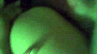 girl rides cock with dildo