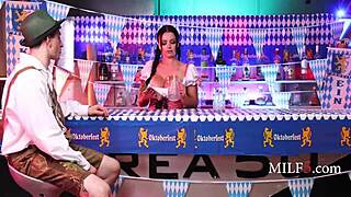 Oktober Fuck Fest with Hot Bartender Payton Preslee. Curvy MILF Cheating Fantasy!