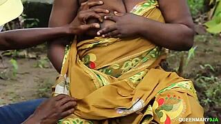 big black african fucks outdoors!