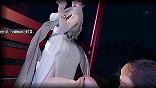 Chinese Style Beauty Ravished by Thin Old Man!