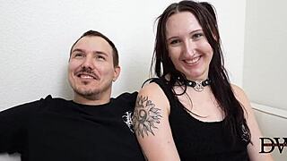 Cumslut taking on double anal in wild gangbang fun