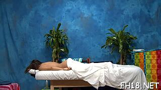 Oiled Hungarian Princess Fucked Hard by Old Masseur