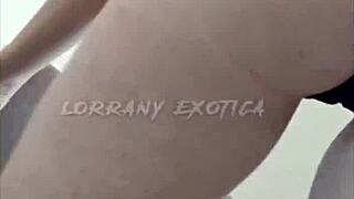 Albina Safada Showing Shorts Stuffed in Ass