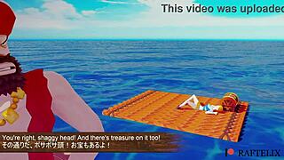 Hell yeah! One Piece 3D sex parody with Nami in wild gangbang action!