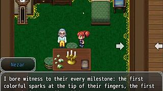 Henteria Chronicles 3 pixel art game with wild cowgirl riding in part 8