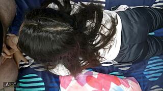 Petite brunette student offers anal for better grades, getting creampied.