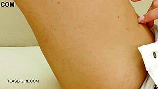 I can't believe this cute blonde teen is having a huge orgasm during the casting interview.