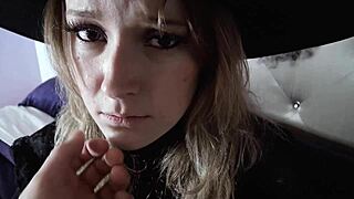 Step Mom Discovers Step Dad's Gay Halloween Encounter with POV Big Tits and Taboo Bent Over Fucking