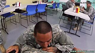 Discover how drill sergeant relieves stress with intense gay sex sessions