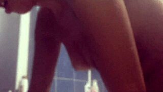 two women share a relaxing shower together