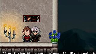 Henteria Chronicles 3 pixel art game with wild cowgirl riding in part 8