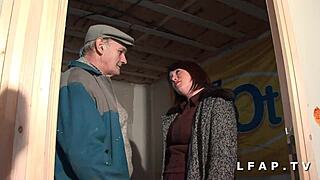 Hey, check out this French BBW mom in a wild trio with papy.