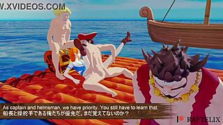 Hell yeah! One Piece 3D sex parody with Nami in wild gangbang action!