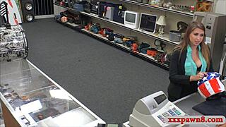 Big boobs woman exclaims, get your pussy banged by that nasty pawn man!