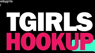 Desperate tgirl slut machine craves hard dick in rough hookup!