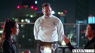 Stunning Alexis surprises Oliver with deepthroat and cowgirl on their steamy first date.