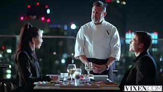 Stunning Alexis surprises Oliver with deepthroat and cowgirl on their steamy first date.