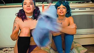 Lesbians Go Wild Playing with Magic Wand Fun