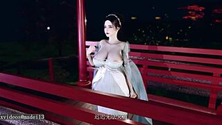 Chinese Style Beauty Ravished by Thin Old Man!