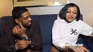 Petite newbie just nikki feels deep pleasure giving blowjobs to big black cock