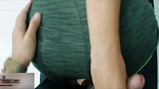 Stepsister's Exercise Pants Temptation in Homemade Latina Encounter