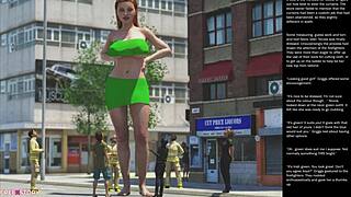 I watched Big Apple Small making gestures in this 3D cartoon sex episode