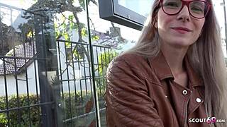 german scout, can vivi vallentine with glasses handle rough casting fuck?