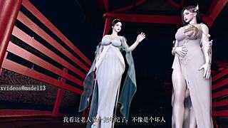 Chinese Style Beauty Ravished by Thin Old Man!