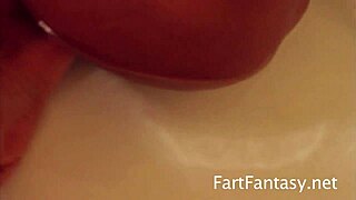 Amber Star Creates Stinky Fart Bubbles in Her Bath