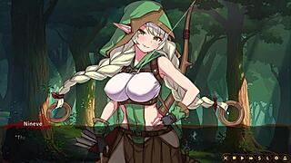 elves get impregnated in intense hentai scenes