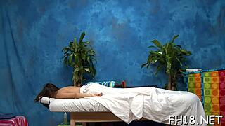 Oiled Hungarian Princess Fucked Hard by Old Masseur