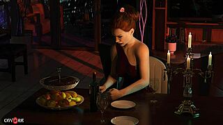 This failed date turns into a wild animated 3D fetish scene