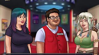 in summertime saga 119, the big tits are on display