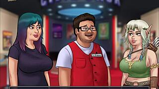 in summertime saga 119, the big tits are on display