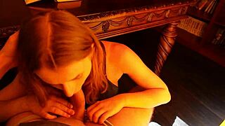 Boss Gets Cum On Pussy During Holiday Request