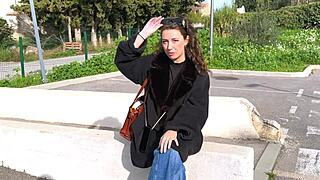 Eerste X Scene Voor Livia Met Grote Tieten En Facial Afwerking