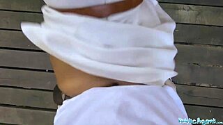 Public Agent Cherry Kiss Takes Anal Creampie in Open Area