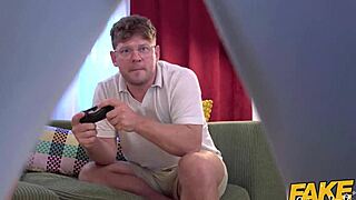 Fake Hostel - Teen Babe Handles Two Big Cocks.