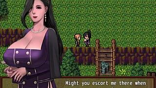 receiving a double spanish from two busty milfs in hentai zombies retreat part 12!