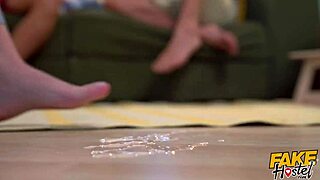 Fake Hostel - Teen Babe Handles Two Big Cocks.