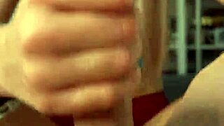 my GIRLFRIEND GAVE me a HANDJOB close up on day 45 in homemade shorts.