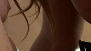 Watch this shemale getting her ass fucked hard and deep