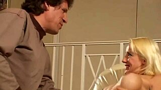 Hot blonde babe gives slutty blowjobs in horny session